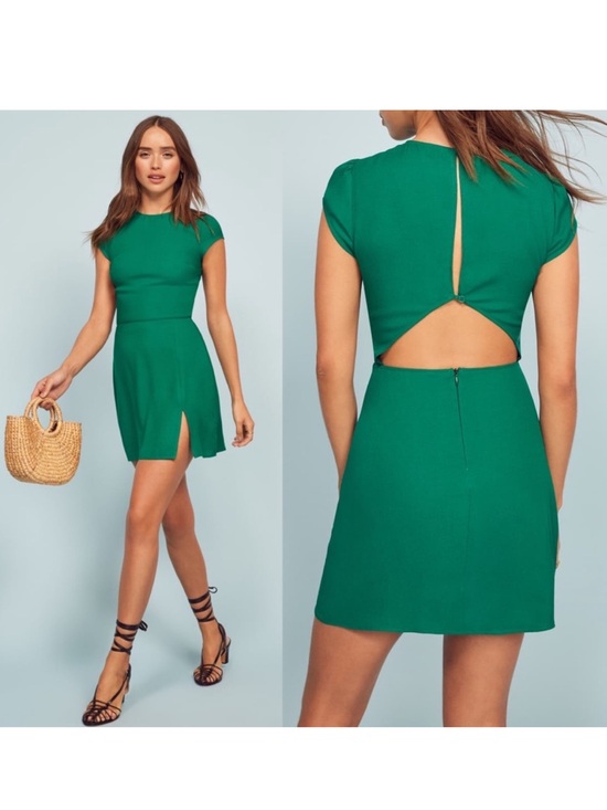 Reformation Dresses & Skirts - Reformation Lena Mini Short Dress Size Women’s 2 Green